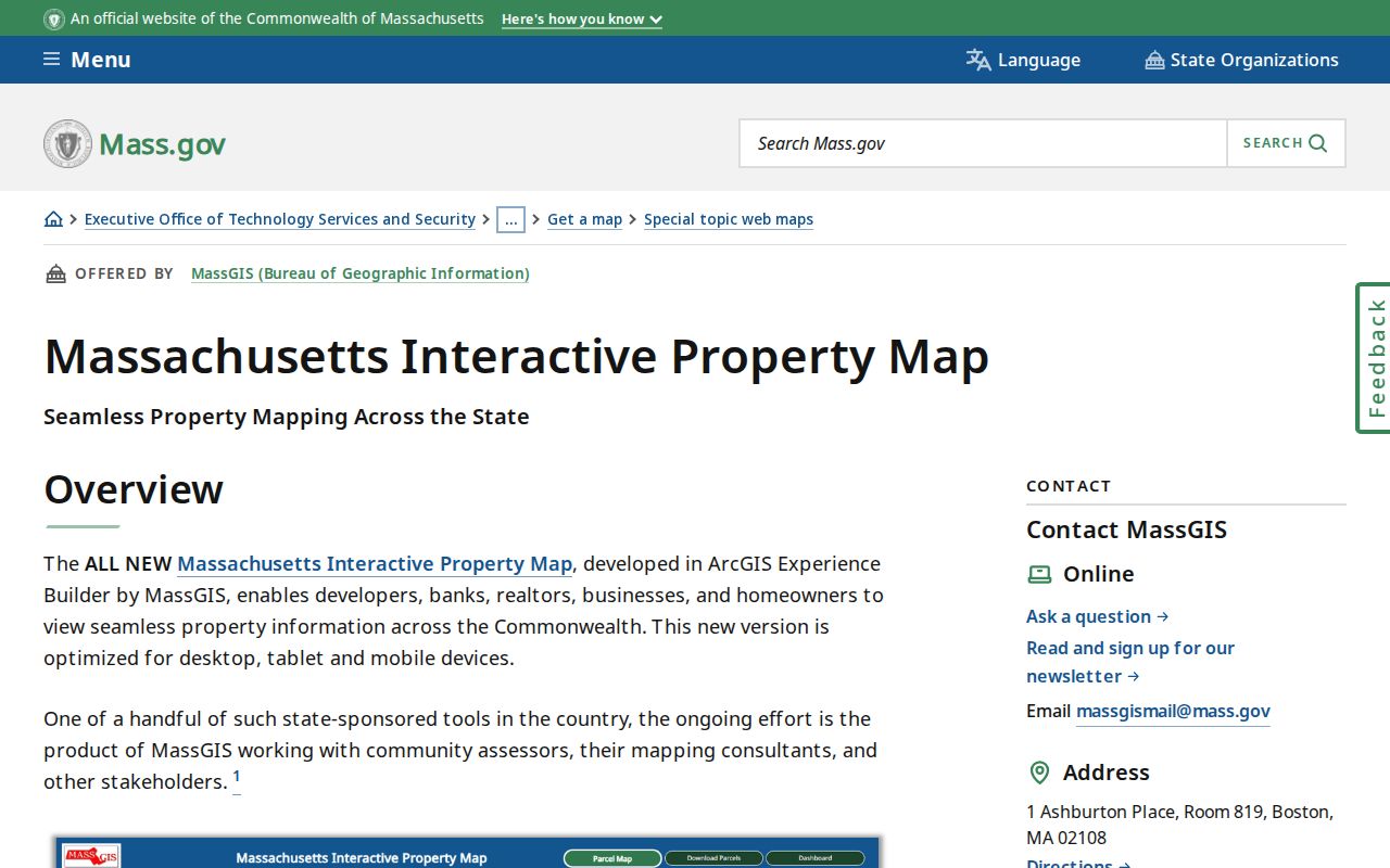 Middlesex County neighbors MassGIS assessor property search